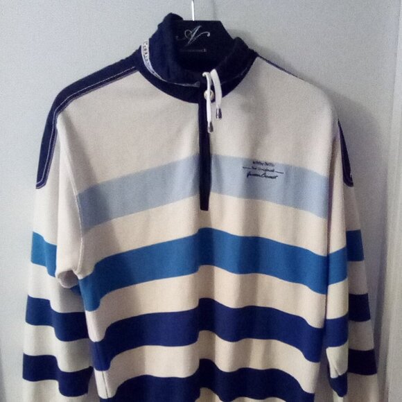 Green Coast Yachting Cotton Pullover Italy Size L - Picture 1 of 16